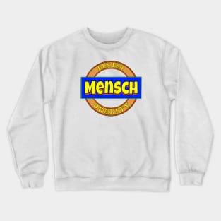 Yiddish: Mensch Crewneck Sweatshirt